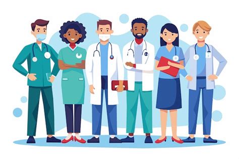 Fotografía de diversos profesionales de la salud en un entorno clínico.