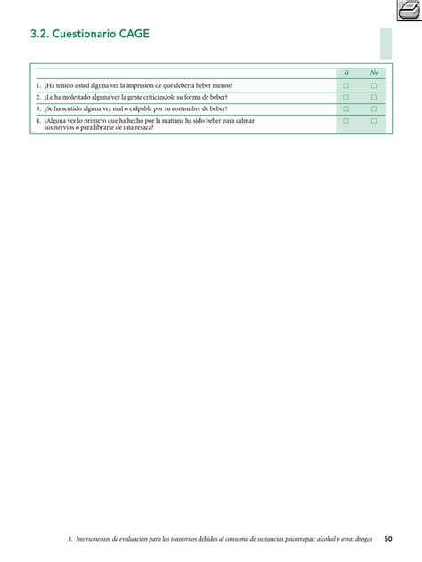 Infografía del cuestionario CAGE y sus implicaciones