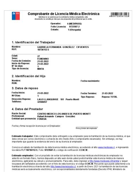 Infografía del proceso de tramitación de una licencia médica electrónica