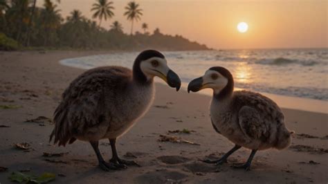 Ilustración del Dodo, un ave extinta