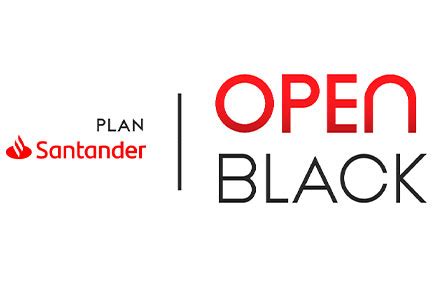 Infografía detallando los beneficios del Plan Santander Open Black