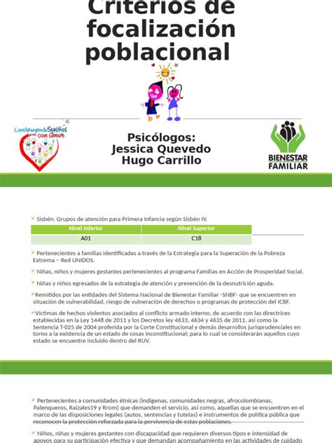 Esquema de criterios de focalización para beneficios a pensionados