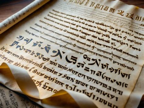 Manuscrito antiguo con inscripciones hebreas y latinas, simbolizando el origen etimológico