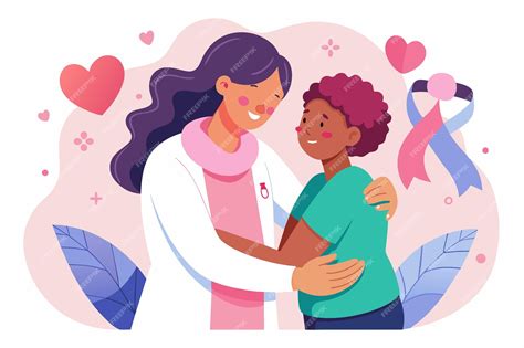 Ilustración de personas recibiendo y brindando cuidados