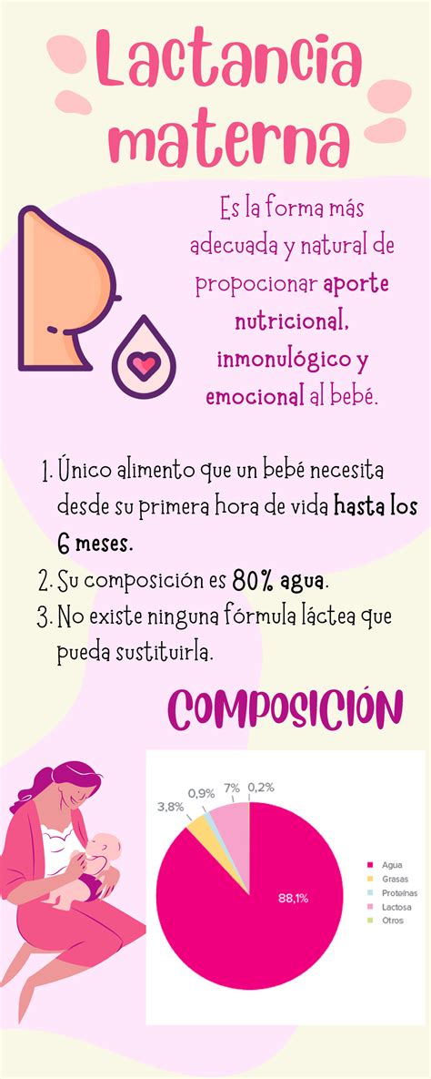 Infografía sobre los derechos de lactancia materna