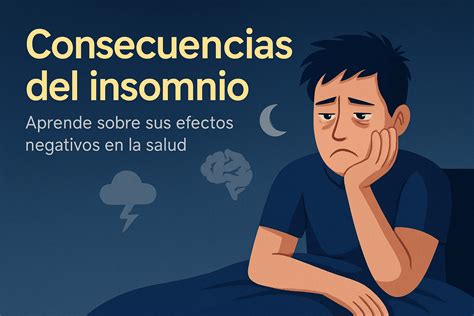 Gráfico de las consecuencias del insomnio crónico