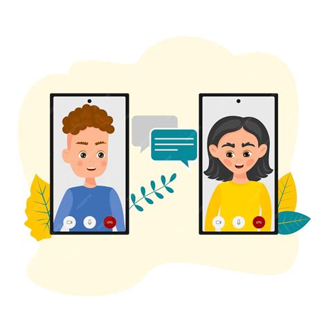 Ilustración de un cuidador haciendo una videollamada con un profesional de la salud.
