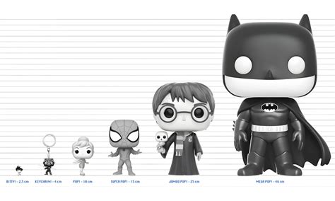 Variedad de tamaños y formatos de Funko Pop