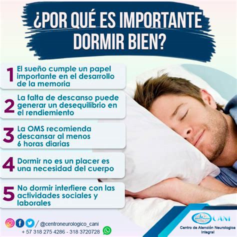 Esquema de la importancia del sueño y el descanso en la tercera edad