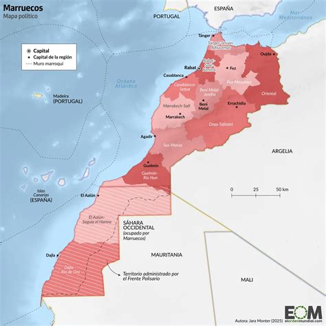 Mapa de la región Tánger-Tetuán en Marruecos, destacando su importancia geoestratégica
