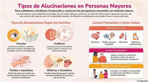 Infografía: Múltiples causas de alucinaciones en personas mayores