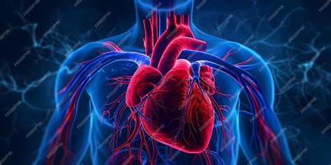 Ilustración del corazón y el sistema circulatorio