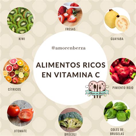 alimentos ricos en vitamina C y aminoácidos