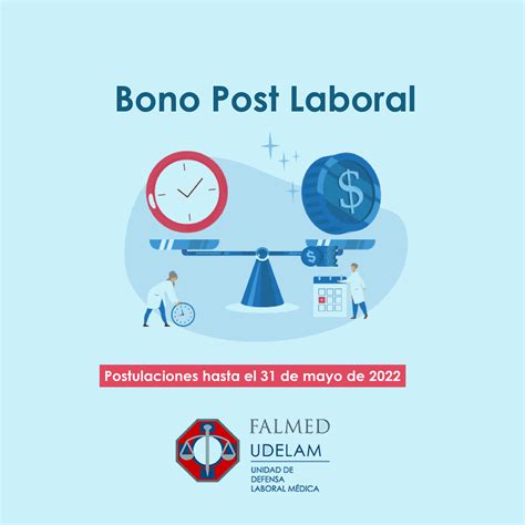 Infografía sobre los requisitos del Bono Post Laboral