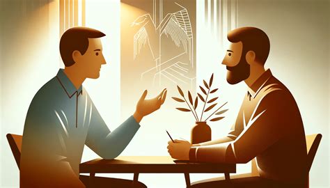 Persona con discapacidad en conversación con un profesional de apoyo, mostrando atención y escucha activa