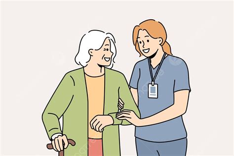 Ilustración de un cuidador pidiendo ayuda y recibiendo apoyo de su comunidad