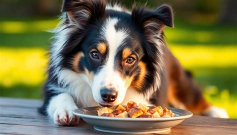 perro mayor comiendo pienso especializado