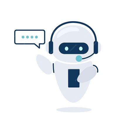 Icono o representación de un chatbot de asistente virtual