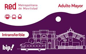 infografía comparativa de la Tarjeta TAM METRO y la Tarjeta bip! Adulto Mayor Intermodal, detallando medios de transporte y tarifas