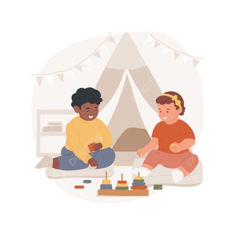 Ilustración de un niño interactuando con otros