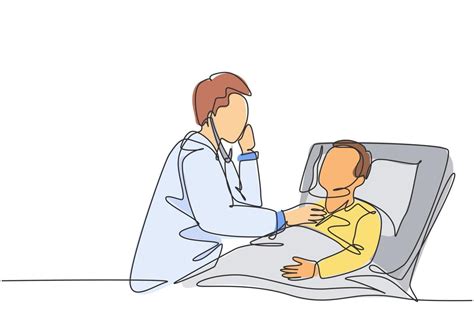 Ilustración de una comisión médica evaluando a un paciente