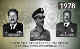 Reunión de la Junta Militar con José Piñera en 1980