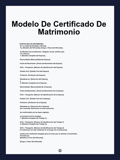 Ilustración de un certificado de matrimonio o documento legal