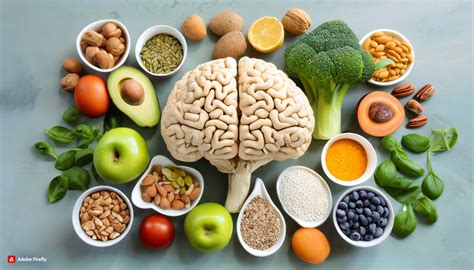 infografía sobre la relación entre dieta y salud cerebral