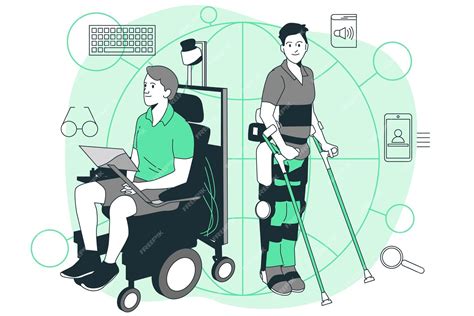 Fotografía de diversos dispositivos de tecnología de asistencia (TA), como una silla de ruedas motorizada y un software de lectura de pantalla.