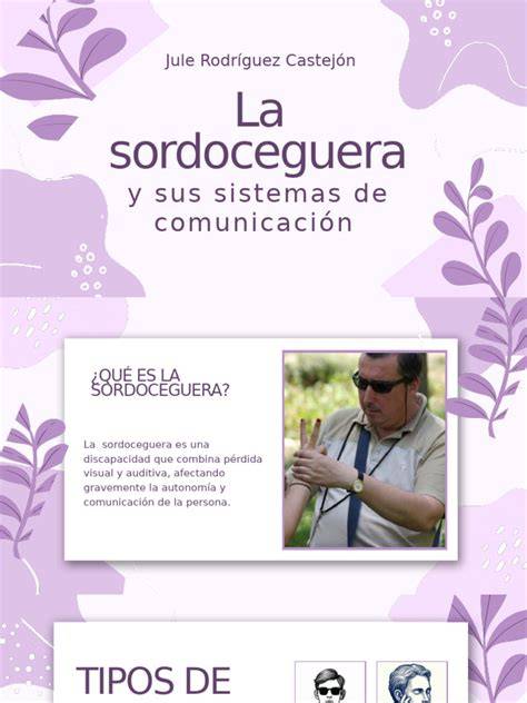 Esquema de sistemas de comunicación para sordoceguera