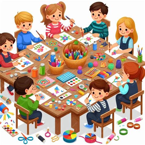 Ilustración de niños participando en un juego de roles.