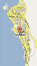 Mapa de Iquique destacando la 