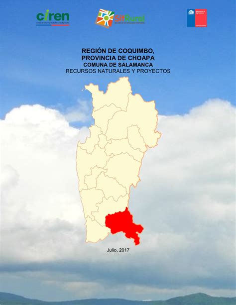 Mapa de la provincia del Choapa destacando áreas protegidas por Minera Los Pelambres