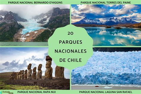 Mapa de Chile destacando la ubicación de varios parques nacionales con iniciativas de accesibilidad