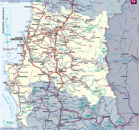 Mapa de la ubicación geográfica de Arauco en la Región del Bío-Bío, Chile
