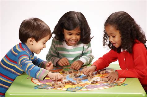 Foto de niños jugando a un juego de mesa adaptado con texturas y relieves.