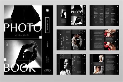 Ejemplo de un portafolio de fotografía profesional con diversas imágenes