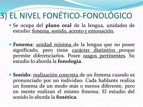 Diagrama: Componentes del lenguaje (fonético-fonológico, léxico-semántico, gramatical).