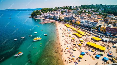 Foto panorámica de una ciudad costera portuguesa