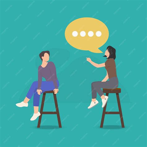 Ilustración: dos personas sentadas, una escuchando atentamente a la otra, en un gesto de apoyo