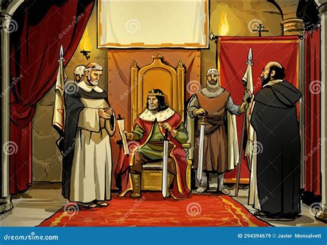 Ilustración de un hospicio medieval, con personas siendo asistidas