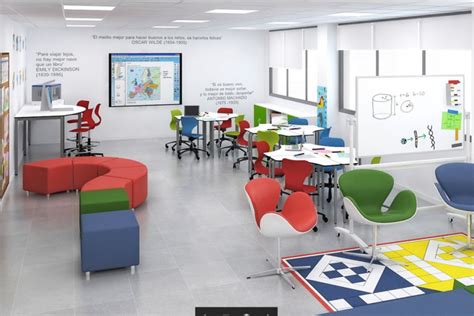 Esquema comparativo entre aulas tradicionales y espacios educativos flexibles de madera