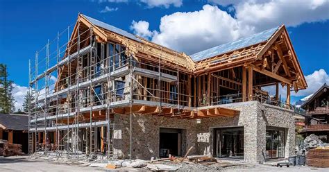 Diagrama de construcción híbrida: integración de madera, acero y hormigón
