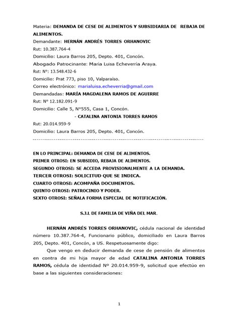 Esquema de las diferencias entre rebaja y cese de pensión alimenticia