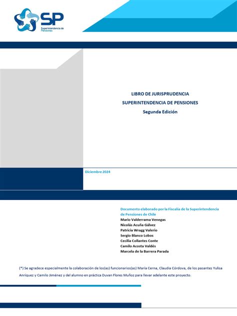 Portada del Libro de Jurisprudencia de la Superintendencia de Pensiones