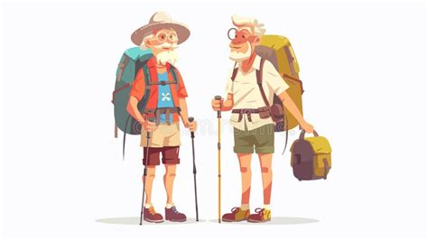 Ilustración de una pareja mayor disfrutando de sus vacaciones, simbolizando una jubilación cómoda y segura.