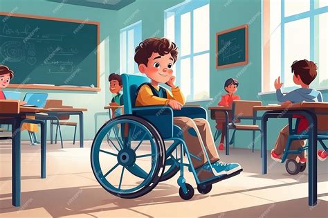 Foto de un niño con discapacidad interactuando con su cuidador