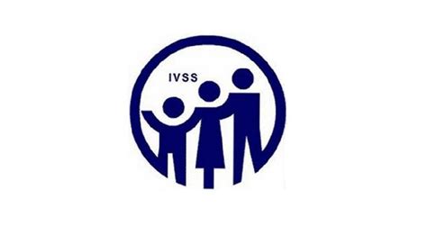 Diseño de logo del IVSS con siluetas de personas mayores recibiendo pagos