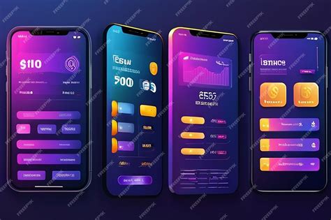 Diseño de interfaz de aplicación móvil con gráficos de crecimiento de ahorros