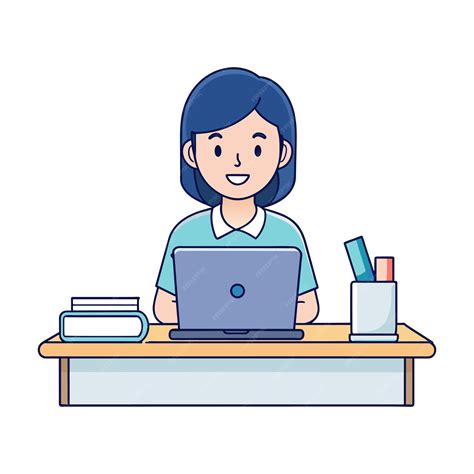 Ilustración de un estudiante con discapacidad utilizando una computadora portátil para estudiar.